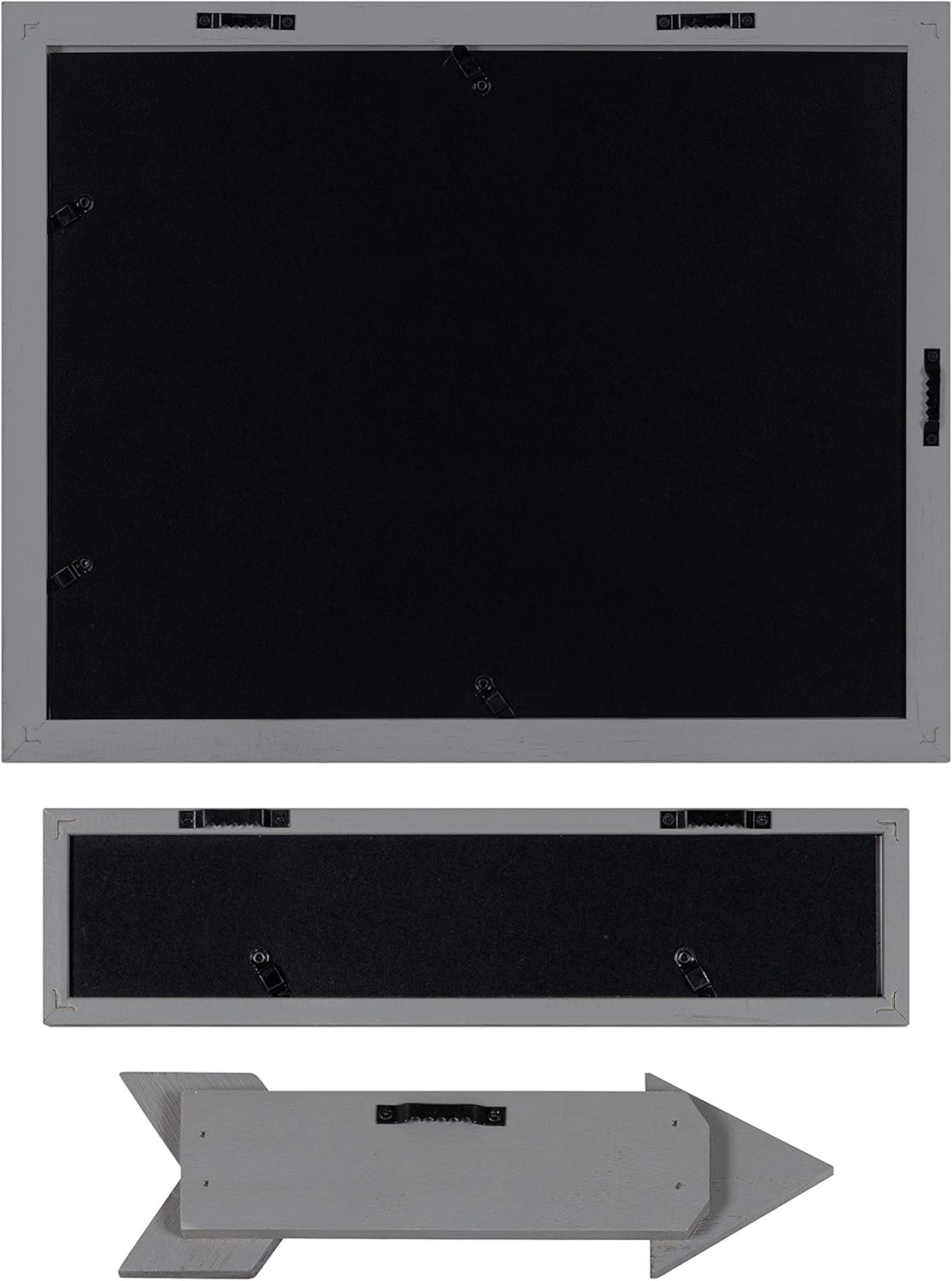 Kate and Laurel Bordeaux Expressions Wall Decor Collection, Set of 10, Coastal Finishes, Assorted Size Frames and Decorative Wall Accents