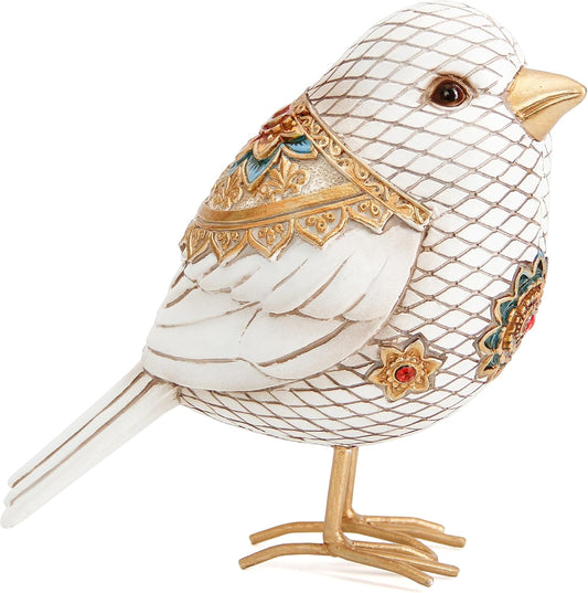 Bird Figuriens for Home Decor Accents,Boho Bird Statue Sculpture for Shelf Decor,Birds Decorations for Home Table Bookshelf Mantels Office,Vintage Animal Decor,Decorative Birds Gifts for Women