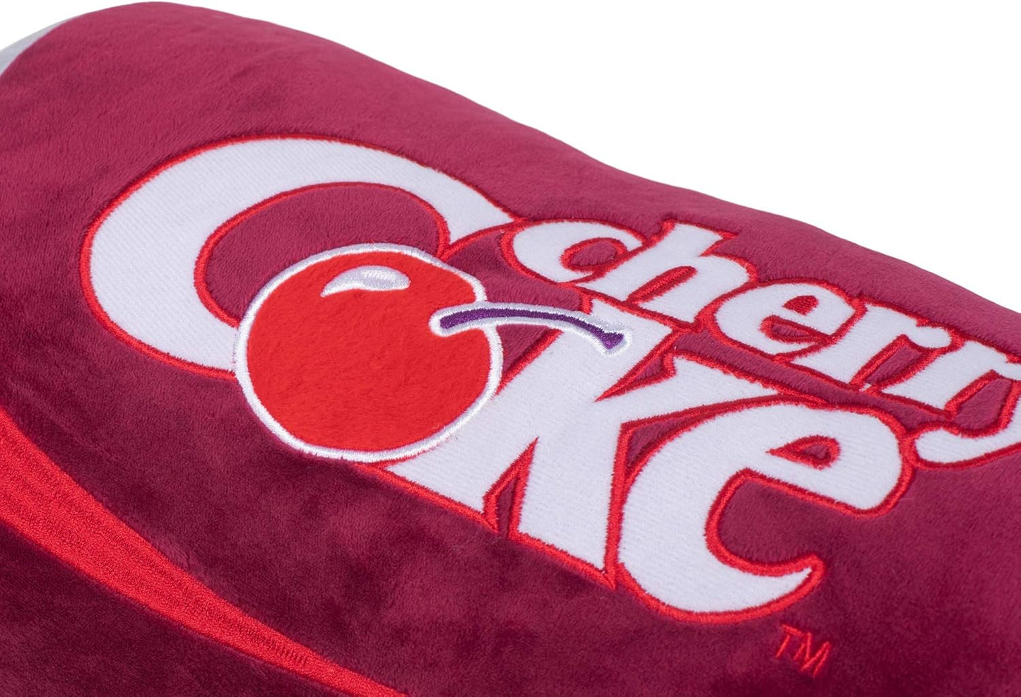 Mark Feldstein & Associates Cherry Coca Cola Can Retro Red 13.5 inch Polyester Fabric Throw Pillow