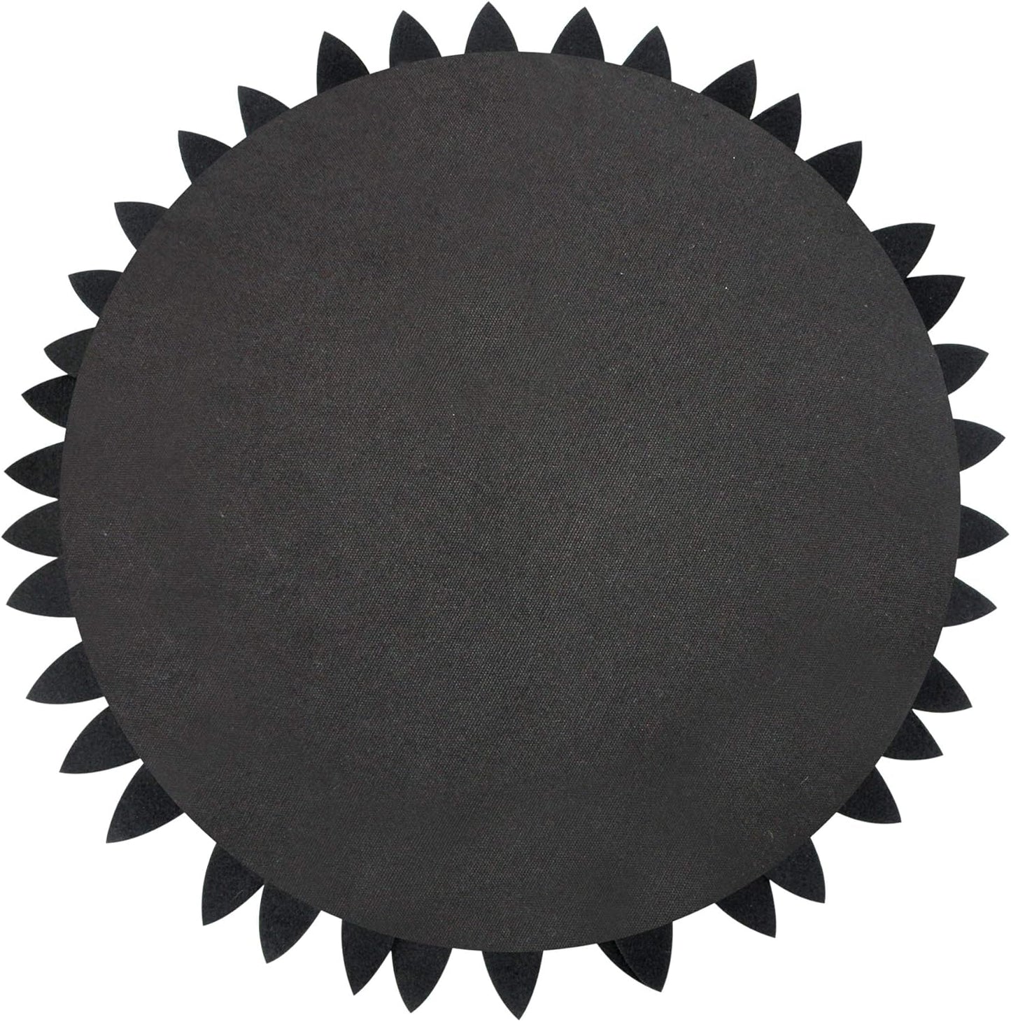 Contempo Lifestyles 3D Daisy Flower Decorative Pillow - Sunflower Throw Pillow for Couch & Bed - Shaped Decor (14.5" Flower, 13" With Insert, Black)