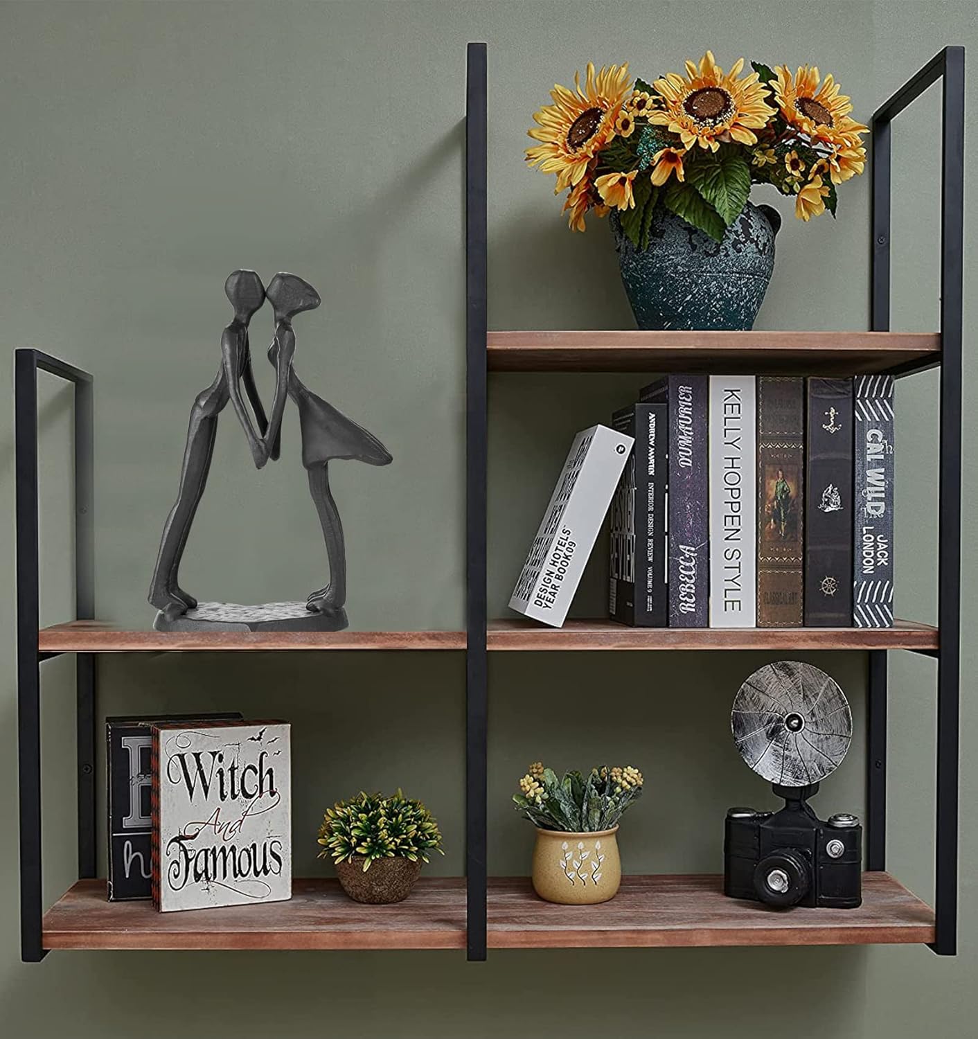 Couple Art Iron Sculpture, Metal Ornament Figurine,Handcrafted Iron Sculpture & Romantic Gift for Weddings and Anniversaries, Perfect for Home and Office Decor.