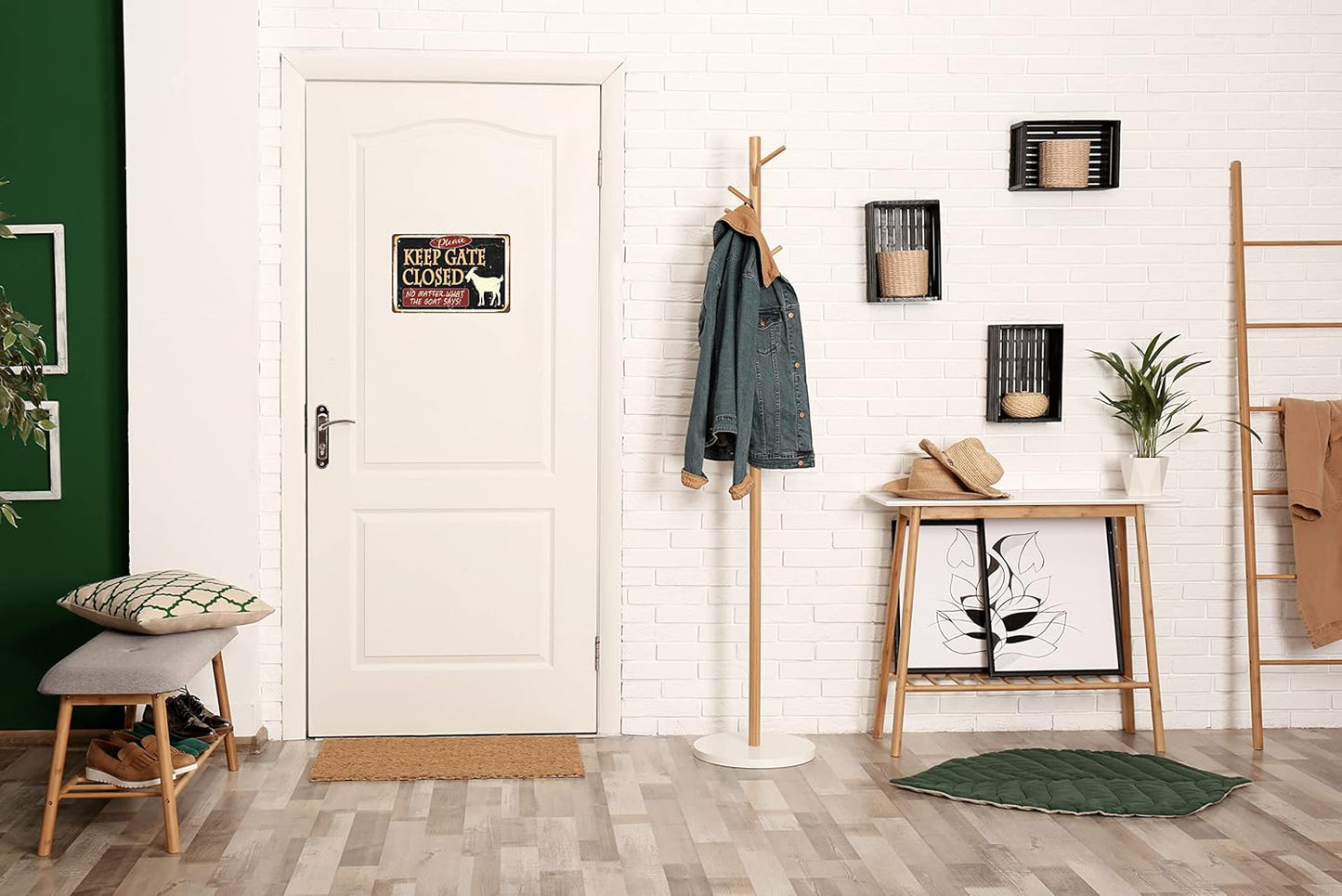 Funny Goat Decor Vintage Metal Tin Signs Iron Painting Plaque Wall Decor Bar Pub Man Cave Club Novelty Bathroom Toilet Retro Parlor Posters Cafe Store Garage Rule 8x12 In