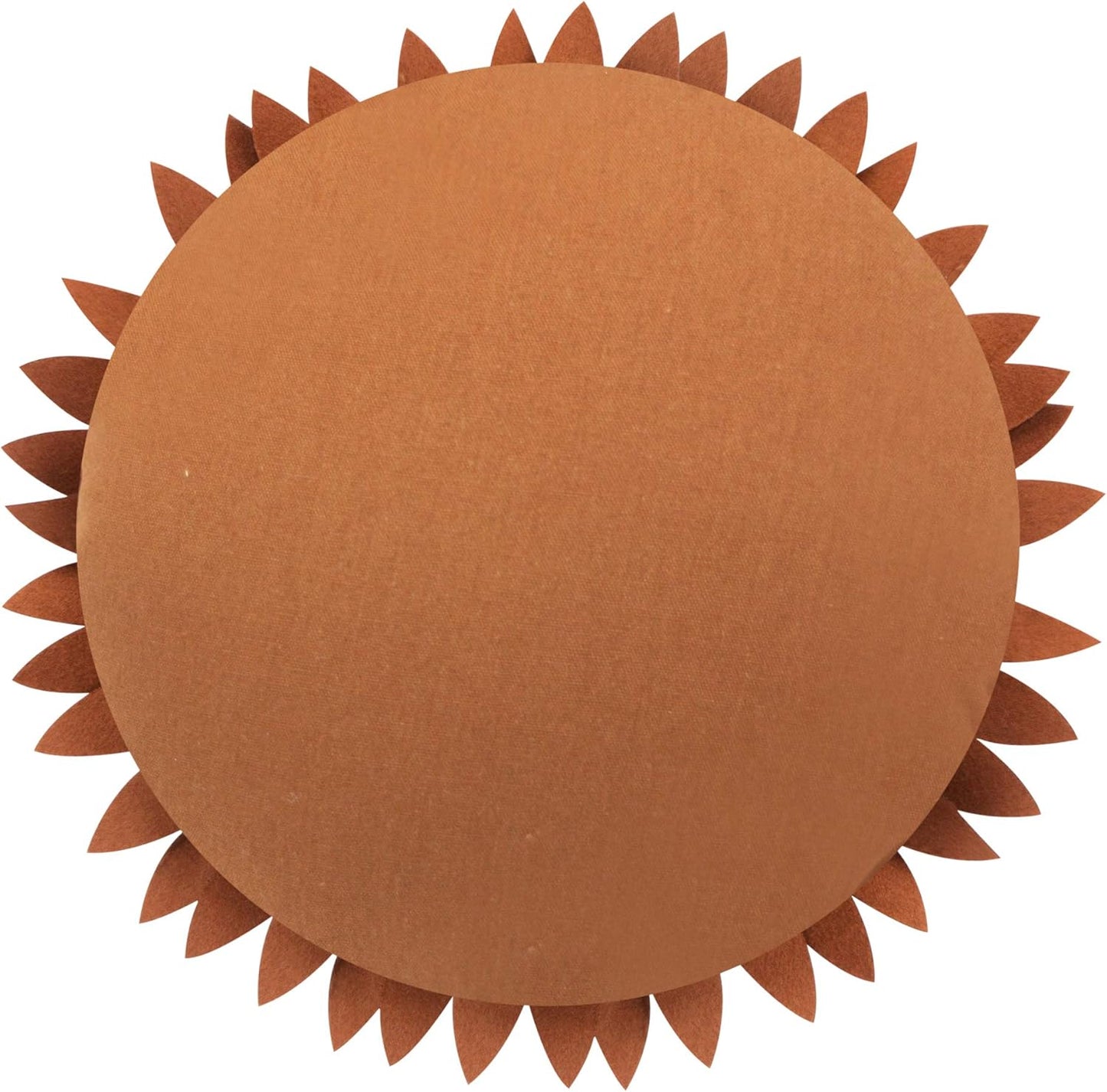 Contempo Lifestyles 3D Daisy & Sunflower Decorative Pillow - Flower-Shaped, Solid Mocha