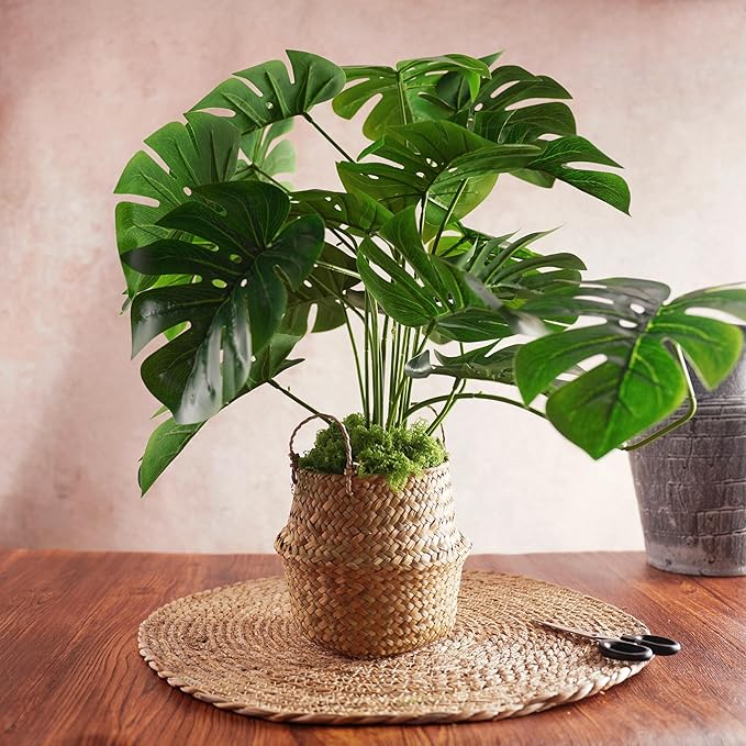 3.5OZ Fake Moss for Plants Indoor - Artificial Moss for Table Centerpieces, Fairy Gardens, Terrariums - Realistic Faux Grass for Wedding Christmas Party Decor (Light Green)