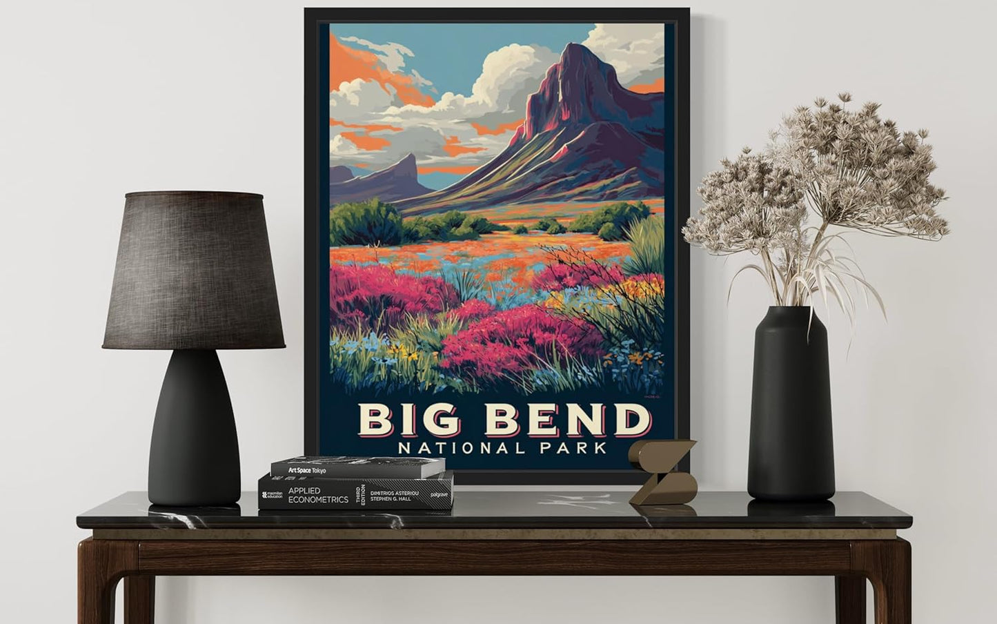 Big Bend National Park Art Print Poster, Vintage Retro Pop Art Travel Wall Art Bedroom Bathroom Living Room Decor 185 (Big Bend, 11 x 14 inches, Unframed)