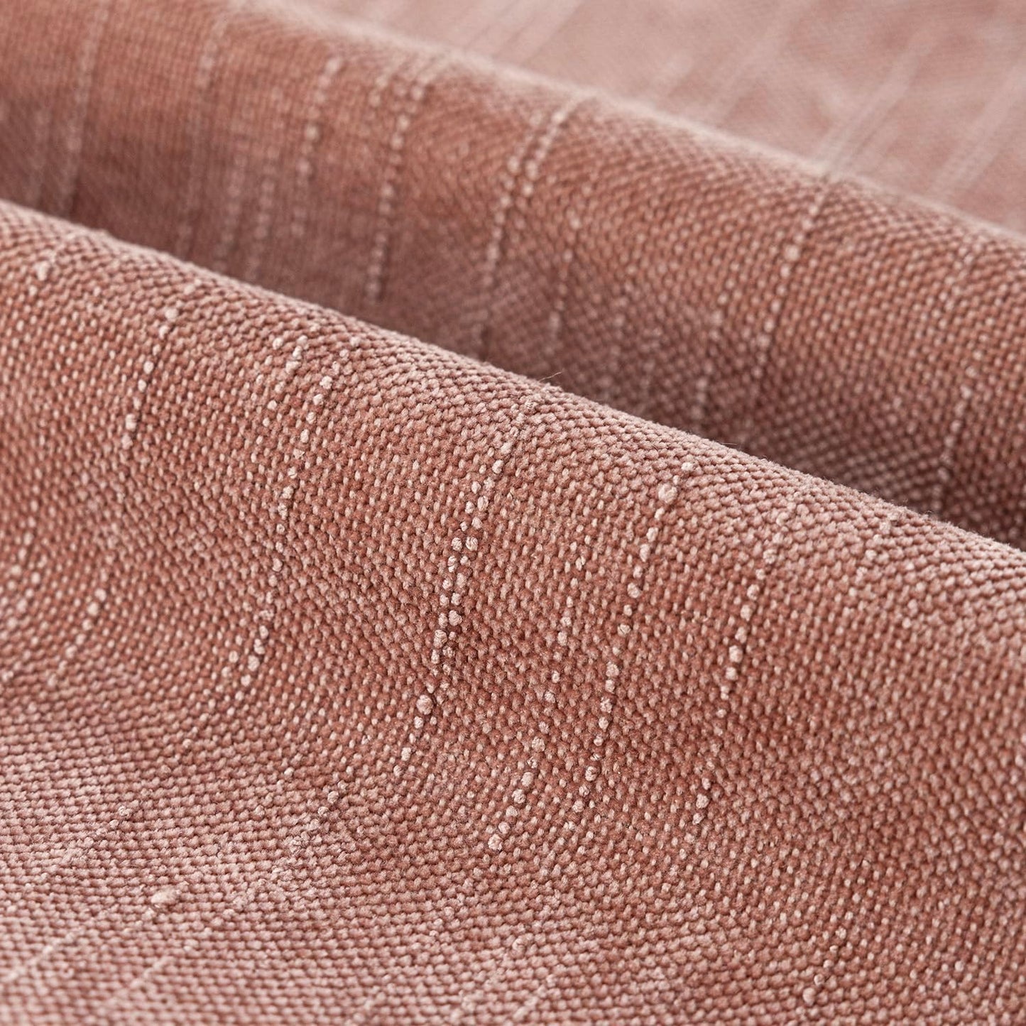 Foindtower Pack of 2 Textured Chenille Throw Decorative Pillow Covers Square Accent Solid Cushion Cover Neutral Farmhouse Pillow Case for Couch Sofa Bedroom Living Room 18x18 Inch,Dusty Pink