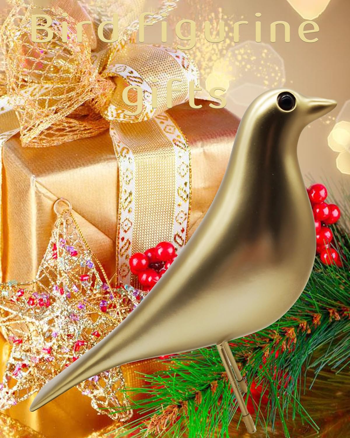 Mid Century Modern Bird Figurines - Decorative Sculptures for Living Room, Shelf, Mantle, TV Stand, Tabletop, Nightstand, Office, Kitchen - Unique Home Decor & Gifts for Bird Lovers