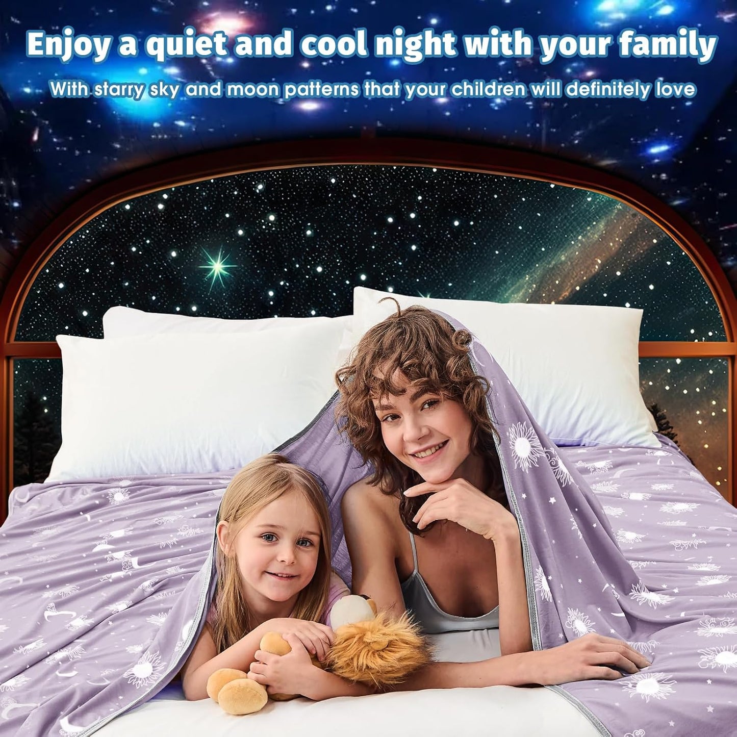 inhand Cooling Blanket Queen Size (90"x90") - Cooled Blankets for Hot Sleepers Lightweight Breathable Summer Blanket for Sleeping Night Sweats to Keep Cool in The Heat -Crimson Purple