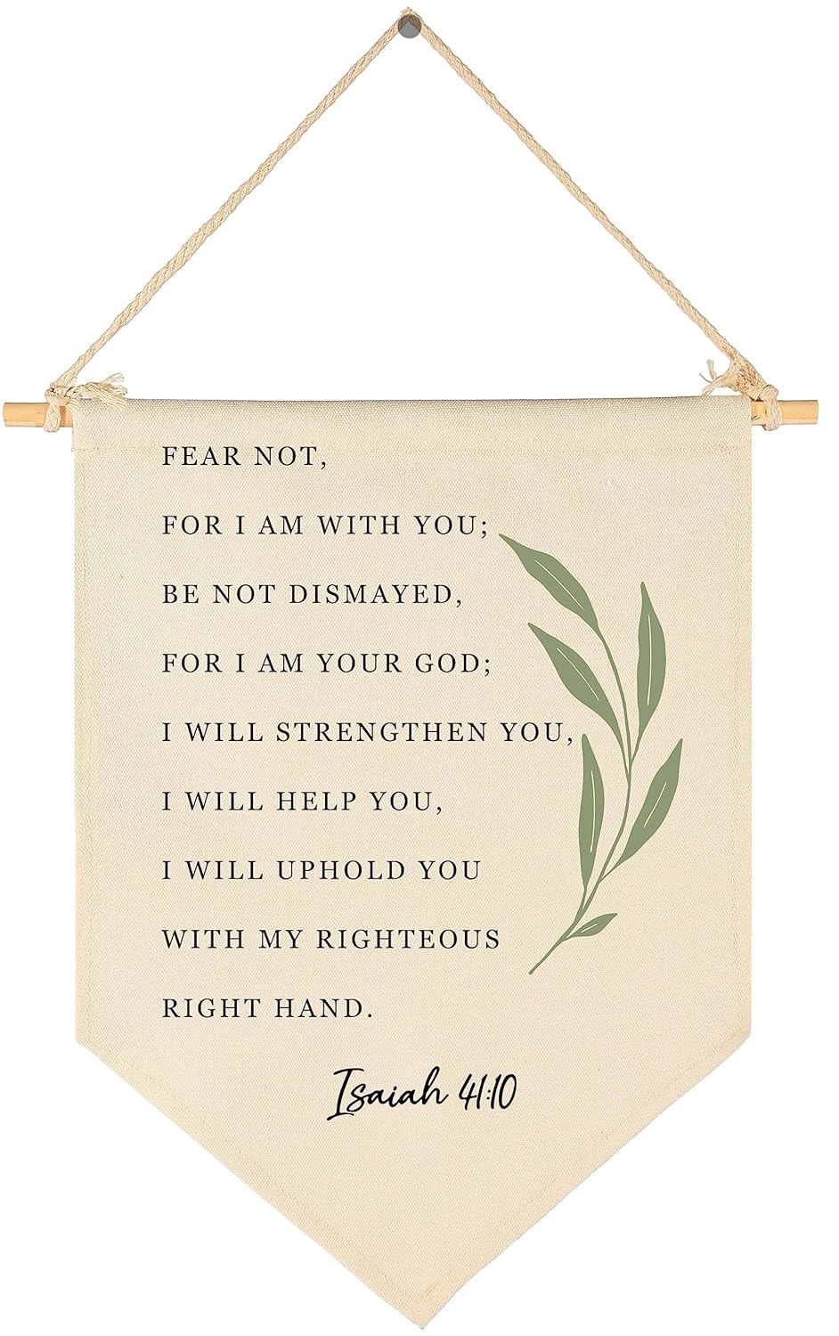 Bible Verse Banner Decor-Botanical Scripture Art-Baptism Gift-Flag Decor Gift For Baby Boys Girls Newborn Kids-Banner Wall Sign Gifts For Nursery Baby Room Playroom Bedroom Front Door