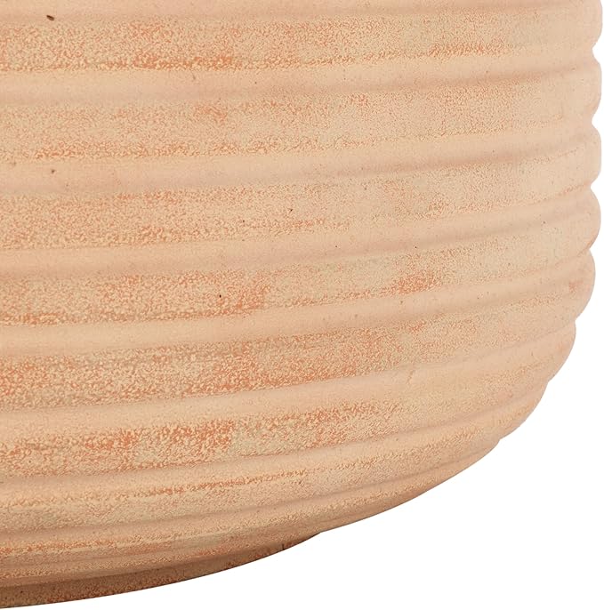 SAFAVIEH Outdoor Collection Nardo Terracotta Cement Planter Pot Set of 2