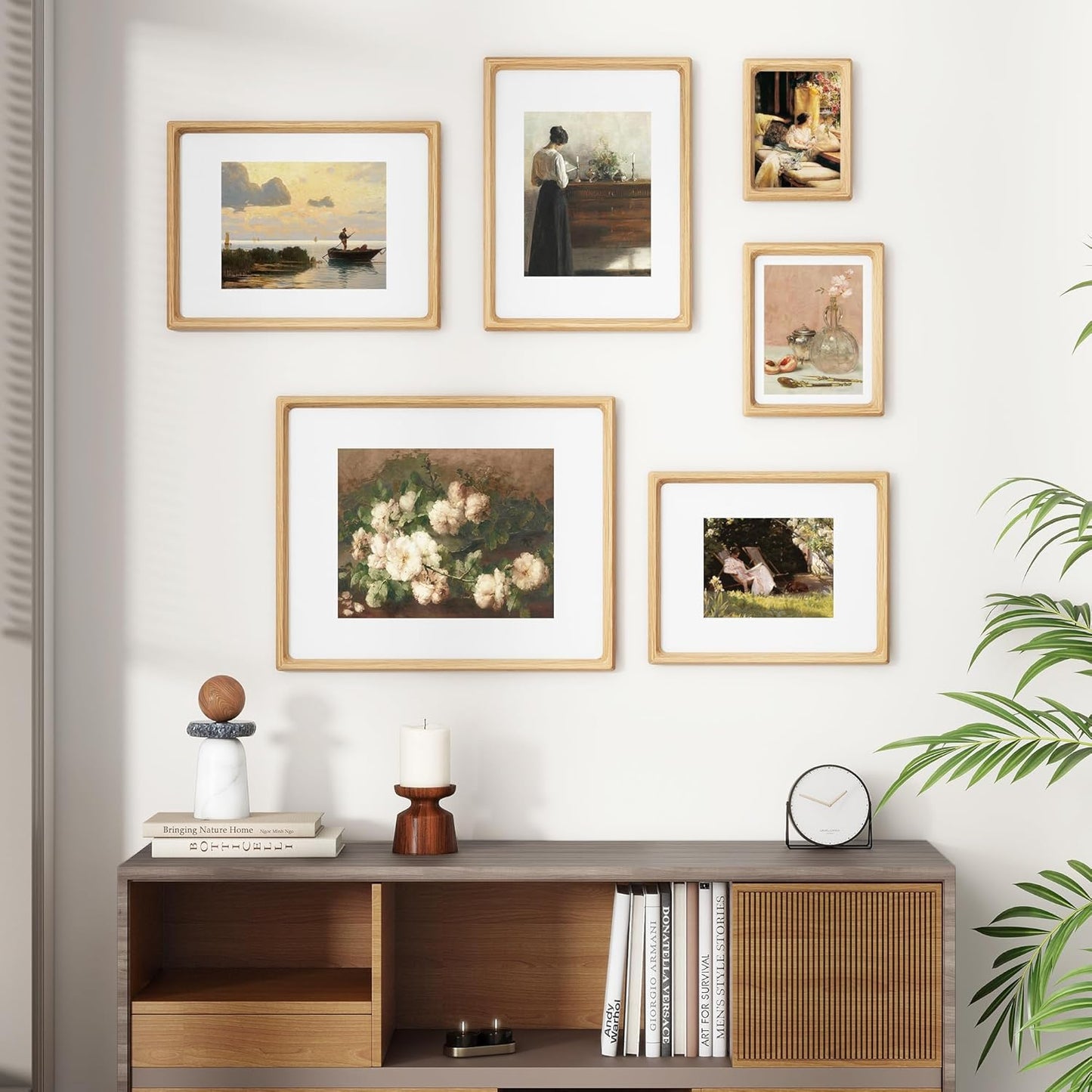 Heimlove 20x28 Picture Frames Natural Oak,Original Wood Hand Make Crafted Poster Frame with Mat to 16x24 Graduation Picture Display,Family Picture,Wedding Picture,Photo,Document Wall Decoration