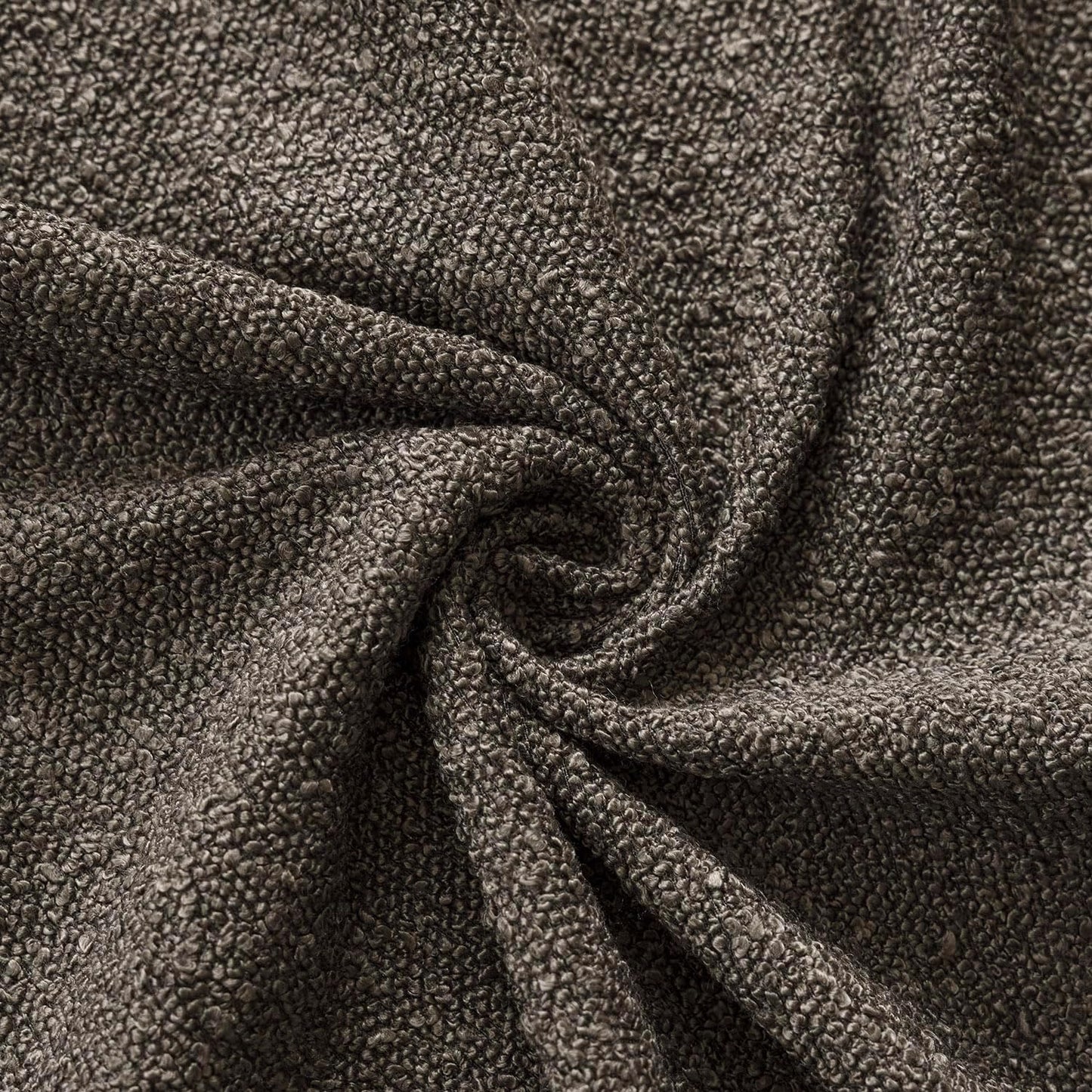 Foindtower Decorative Textured Boucle Throw Pillow Covers Accent Solid Pillow Cases Neutral Long Body Lumbar Couch Cushion Case for Chair Sofa Bedroom Living Room Home Decor 14x36 Inch,1PC,Dark Brown