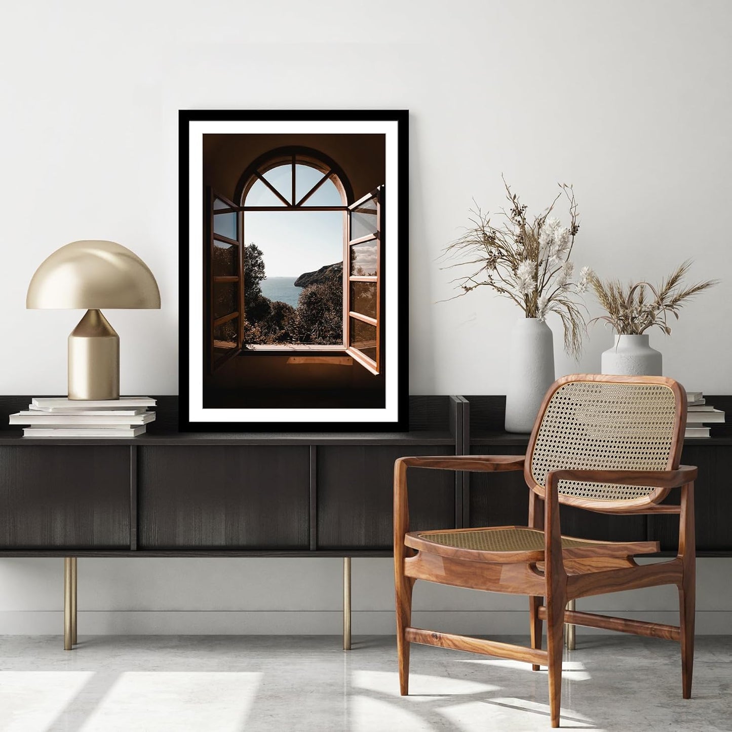 iRahmen 20x28 Picture Frame Set of 2 with Plexiglass, Black Wood Poster Frame for Wall Mounting Display 16x24 Picture with Mat or 20 x 28 Without Mat