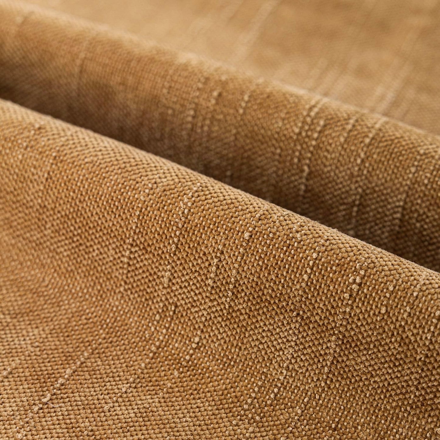 Foindtower Set of 2 Soft Textured Chenille Throw Decorative Pillow Covers Square Accent Solid Cushion Cover Neutral Farmhouse Pillow Case for Couch Sofa Bedroom Living Room 16x16 Inch,Golden Brown