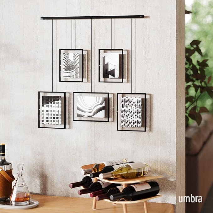 Umbra, Black Exhibit Multi Picture Frame Photo Display