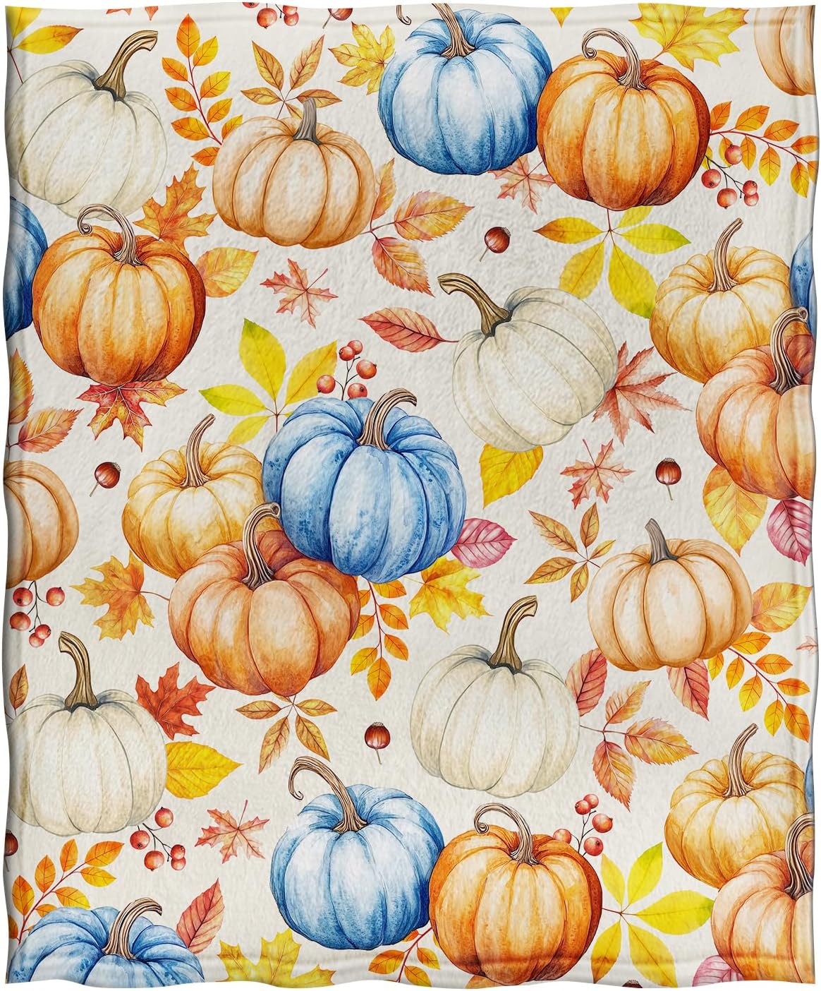 Jekeno Pumpkin Halloween Blanket Gifts for Women Kids Girls Boys Mom Wife Men Thanksgiving Autumn Harvest Home Bedroom Living Room Bed Sofa Decor Plush Throw 50"x60"