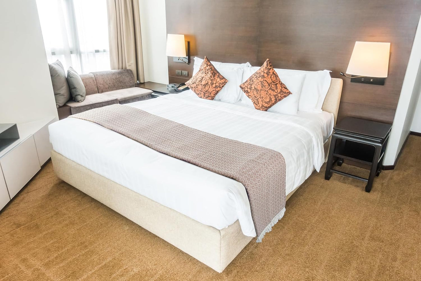 Gold Case Throw Blanket for Couch - 100% Recycled Turkish Cotton Blankets & Throws - Retro Soft Throw Blankets for Living Room - Boho Decorative Woven Couch Blanket - 60x80 - Black