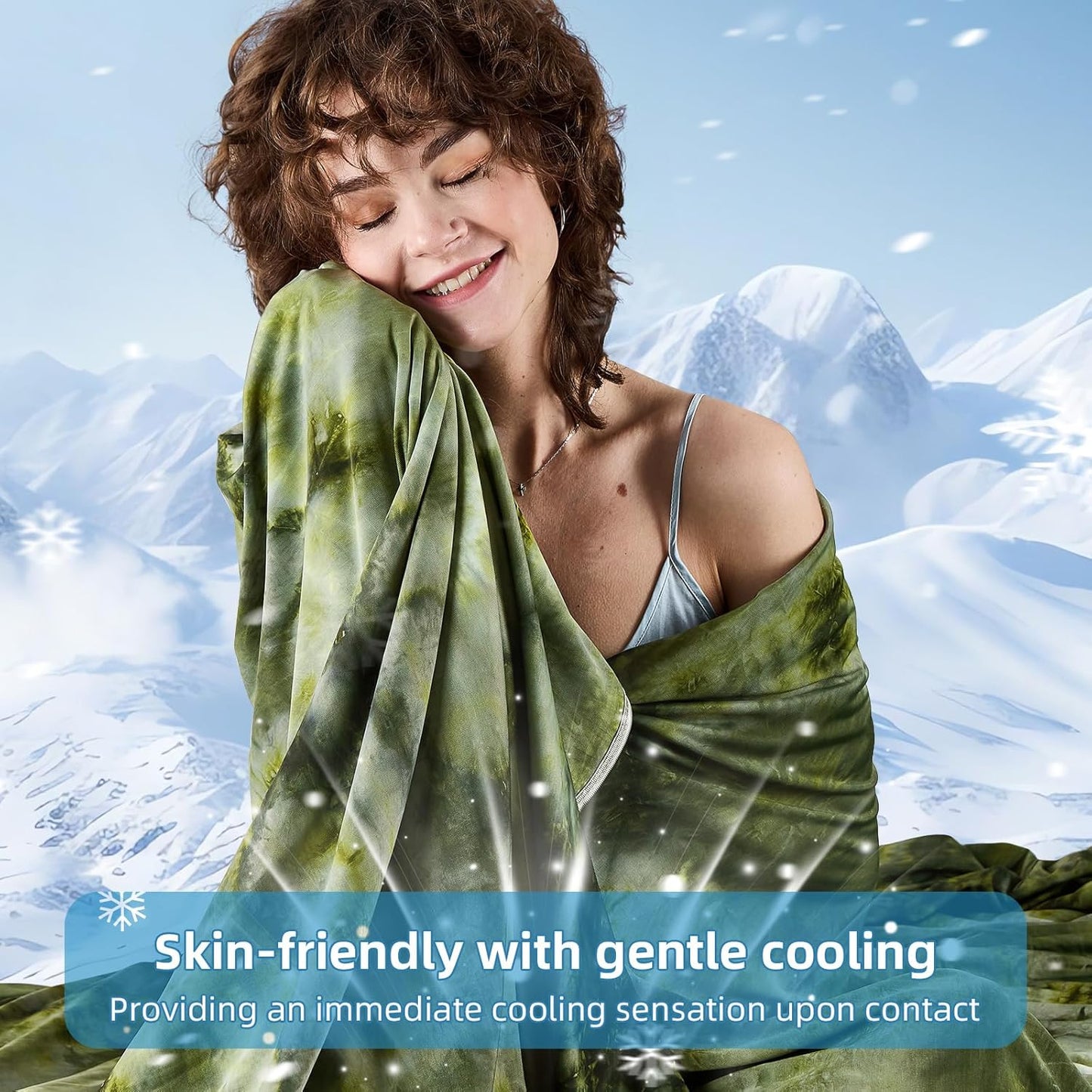 inhand Cooling Blanket King Size (90"x108"), Cooling Blankets for Hot Sleepers, Absorbs Heat to Keep Adults Cool for Summer Nights Sweats, Thin Cold Lightweight Blanket for Couch Bed, All Season Use