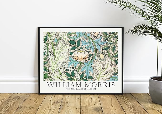 William Morris Flowers Wall Art Poster Prints, Famous Artist Patterns, Vintage Flowers Decor Artwork, Bathroom Decoration (William Morris 4, 11x14 inches (Unframed))
