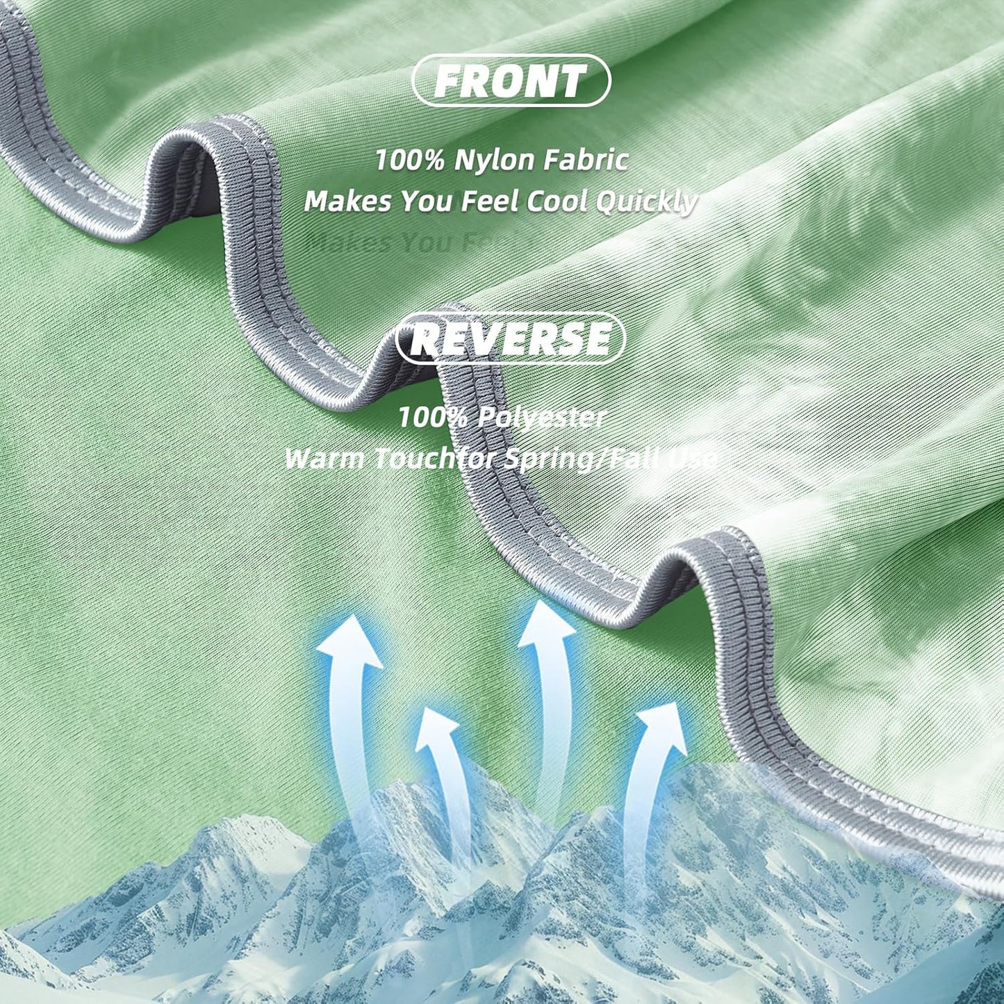 inhand Cooling Blanket King Size (90"x108"), Cooling Blankets for Hot Sleepers, Absorbs Heat to Keep Adults Cool for Summer Nights Sweats, Thin Cold Lightweight Blanket for Couch Bed, All Season Use