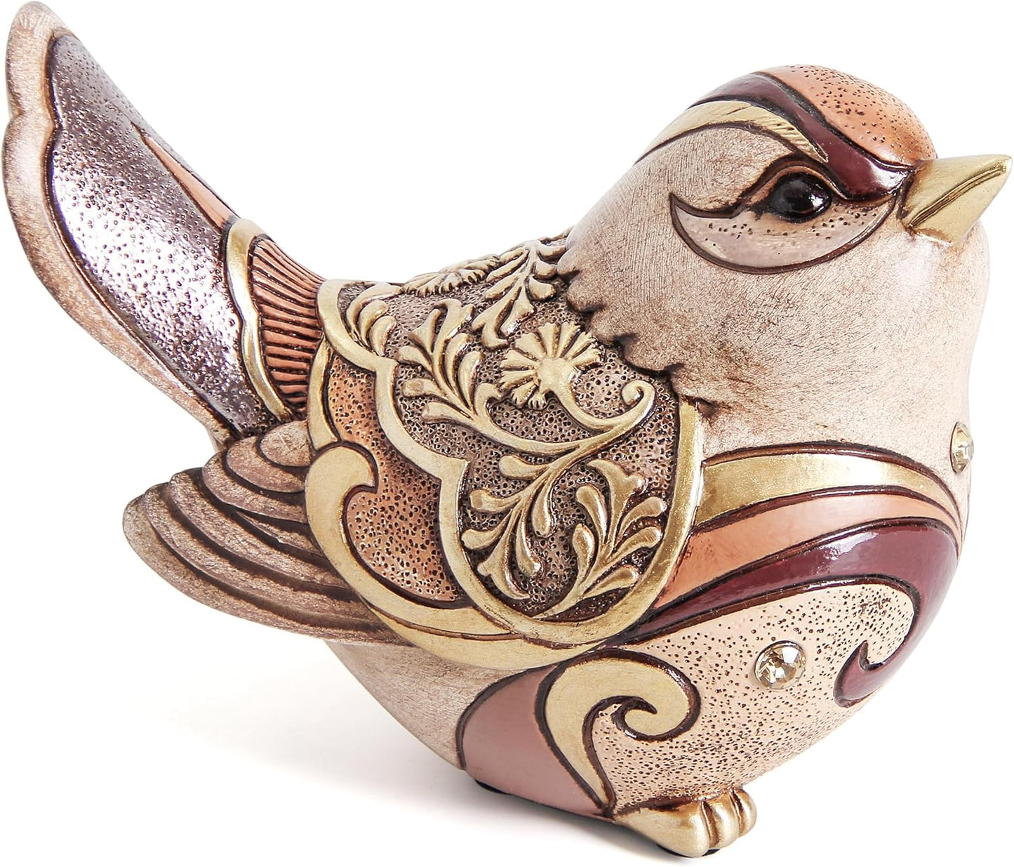 Bird Figurines For Home Decor,Bird Statue Sculpture For Shelf Decor Accents,Boho Bird Decorations For Table Office Living Room Bedroom,Retro Animal Statues Decorative Bird Gifts For Bird Lovers Women