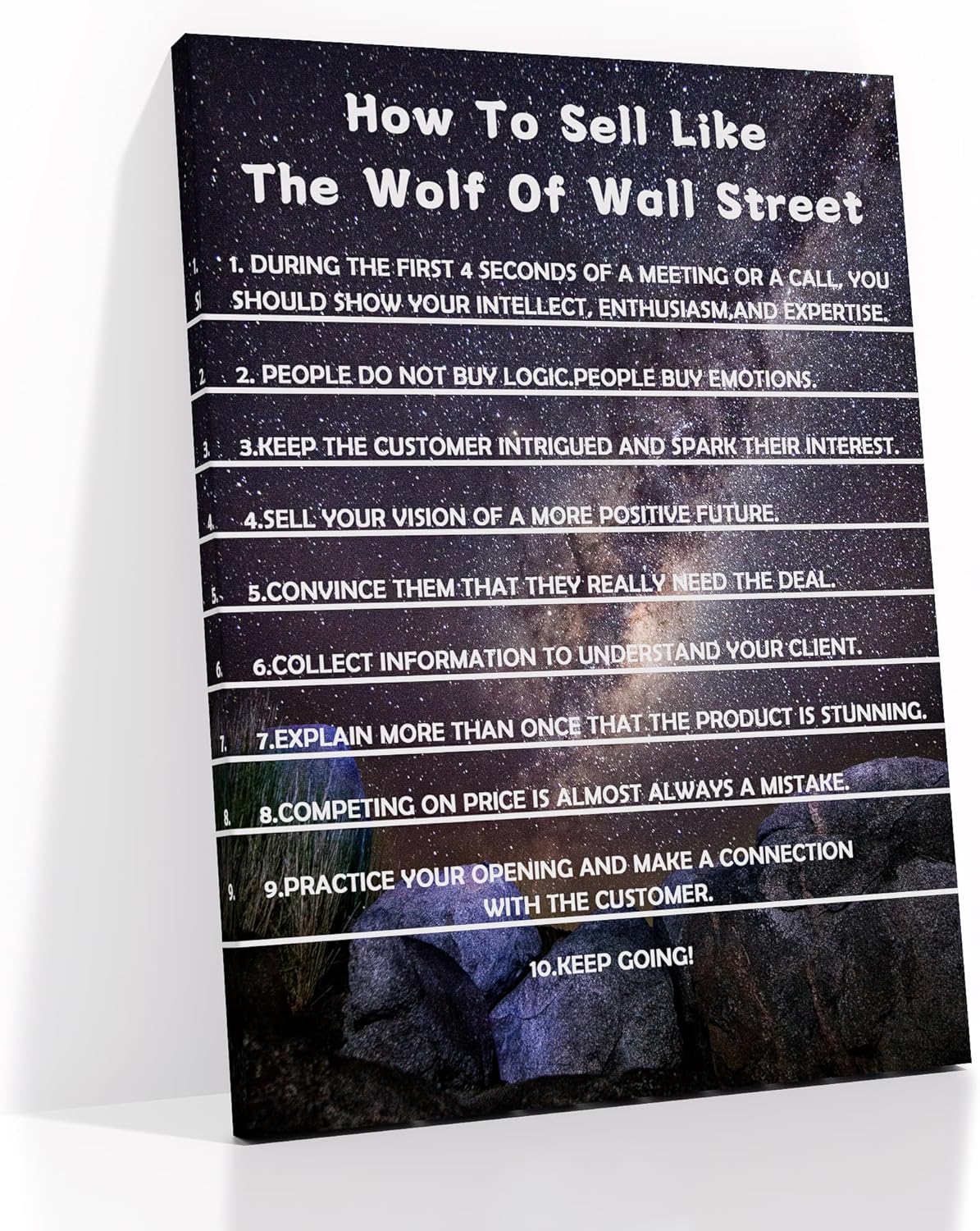 Inspirational Large Poster Print Wall Art Office Decor Motivational Quotes Painting on Canvas Positive Picture Artwork for Living Room Workplace Wall Decoration Stretched and Framed [30''Wx 40''H]