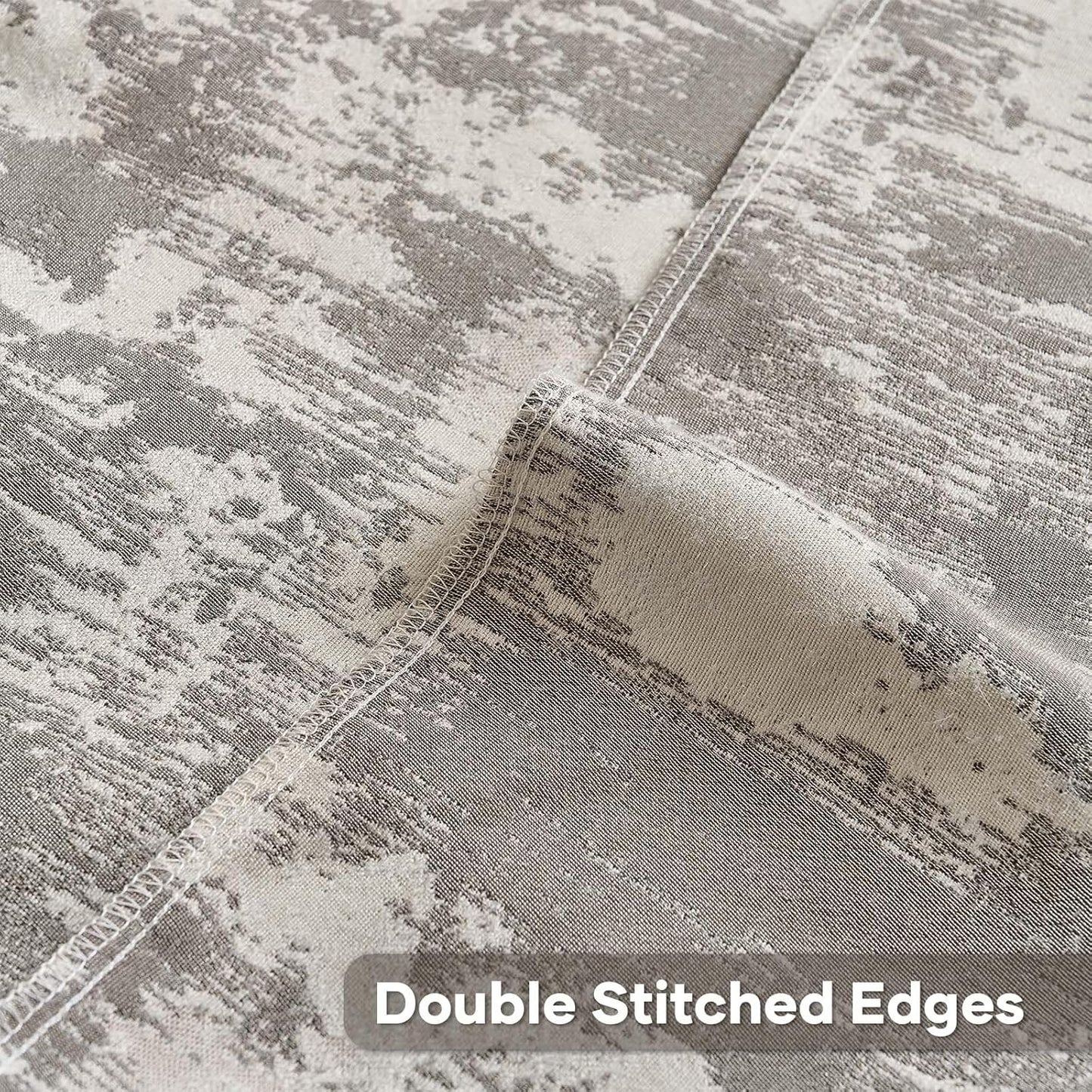 FUTEI Black White Decorative Throw Pillow Covers 16x16 Inch Set of 2,Soft Faux Cashmere Jacquard - Textured & Cozy Cushion Case,Modern Home Decor for Couch Bed Living Room