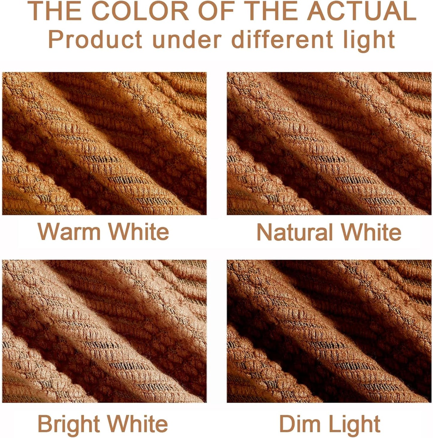 Blagic Knitted Throw Blanket for Couch and Bed, Soft & Cozy Knit Blanket with Tassel, Burnt Orange Lightweight Decorative Blankets & Throws, Farmhouse Warm Woven Blanket for All Seasons,50" W x 60" L