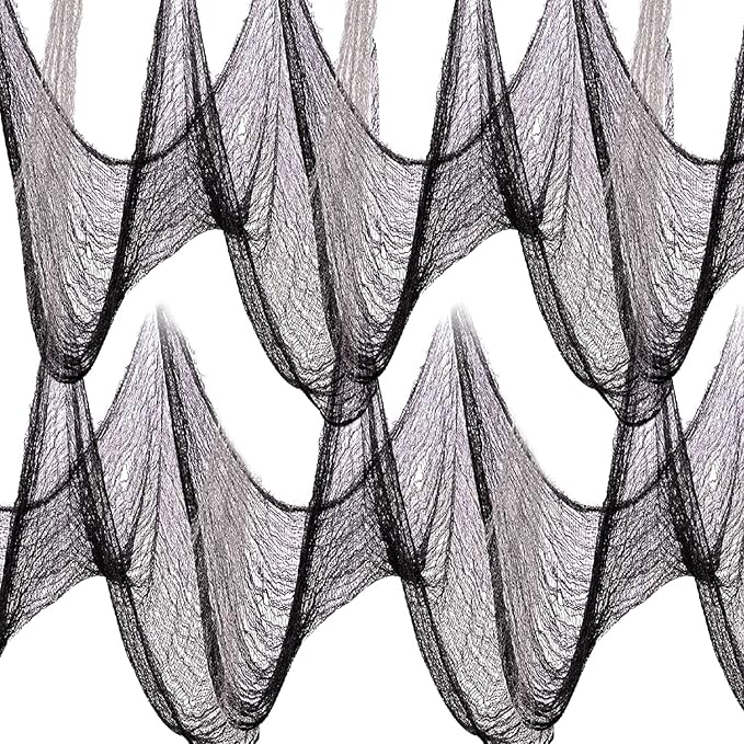 400 * 30inch Halloween Creepy Cloth - Halloween Decorations Clearance - Black Creepy Spooky Decorations Outdoor Indoor