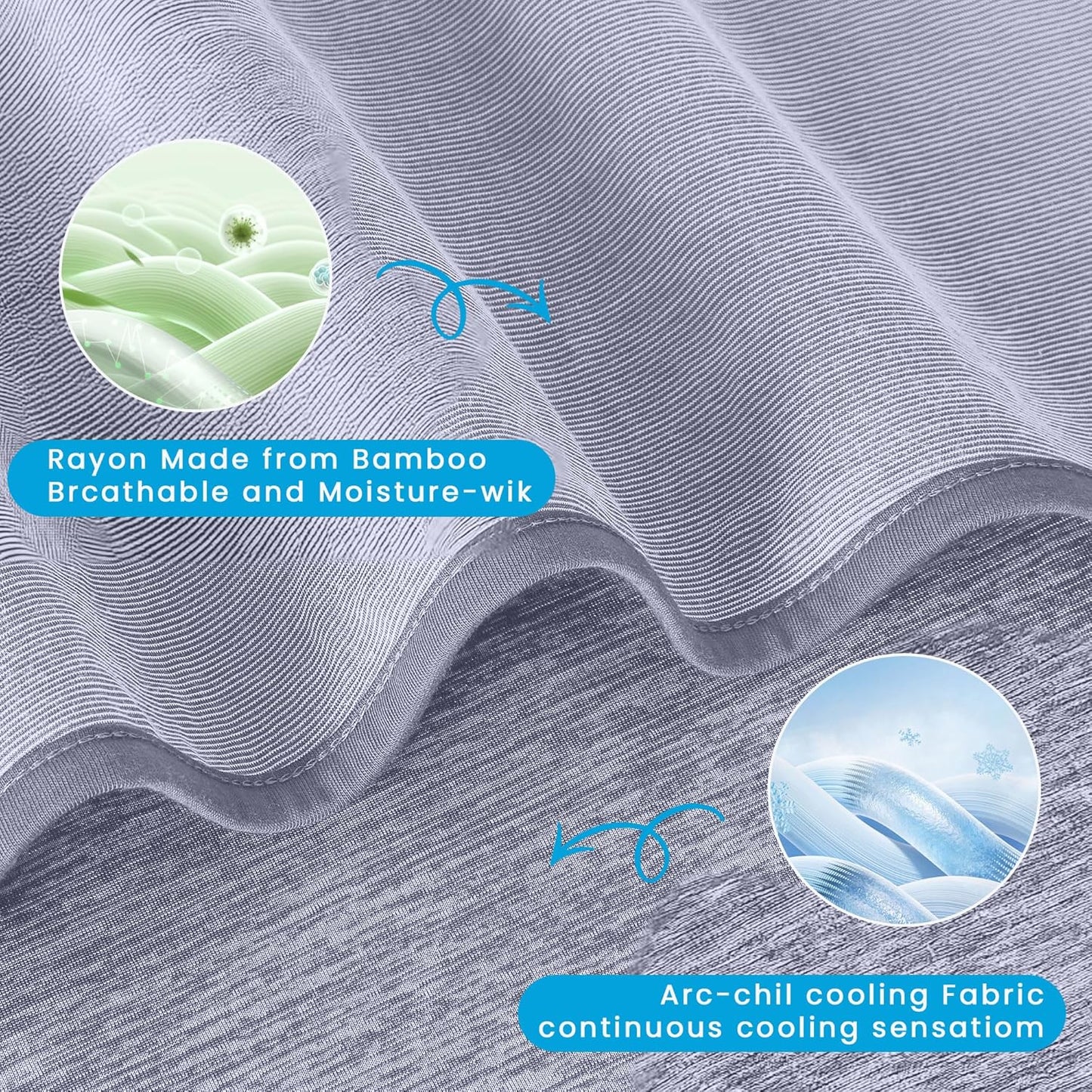 HYLEORY Cooling Blankets for Hot Sleepers, Cool Summer Blanket Keep Body Cool for Night Sweats Double Sided Lightweight Breathable Blanket for Bed Couch Sofa, King (108"x90"), Blue