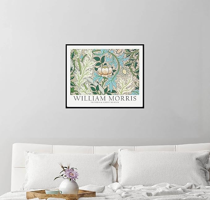 William Morris Flowers Wall Art Poster Prints, Famous Artist Patterns, Vintage Flowers Decor Artwork, Bathroom Decoration (William Morris 4, 11x14 inches (Unframed))