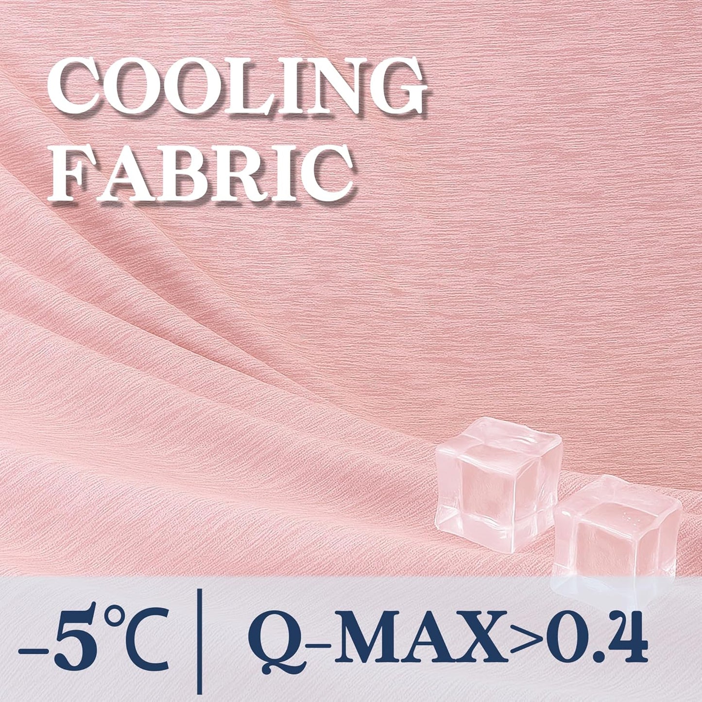 DOWNCOOL Cooling Blanket Queen Size, Pink Summer Blanket for Hot Sleeper and Night Sweats, Lightweight Soft Q-Max>0.4 Arc-Chill Cool Blanket