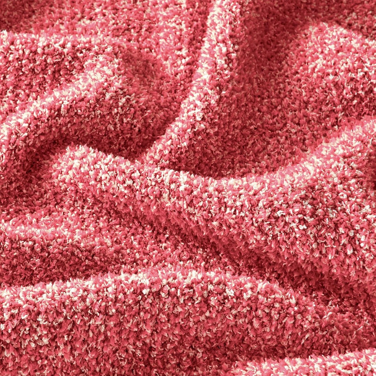 CozeCube Super Soft Fullfy Microfiber Reversible Knitted Blankets, Warm Cozy Fuzzy Plush Throw, Christmas red and White Melange Throw Blanket for Couch Bed Sofa, 60" x 80"