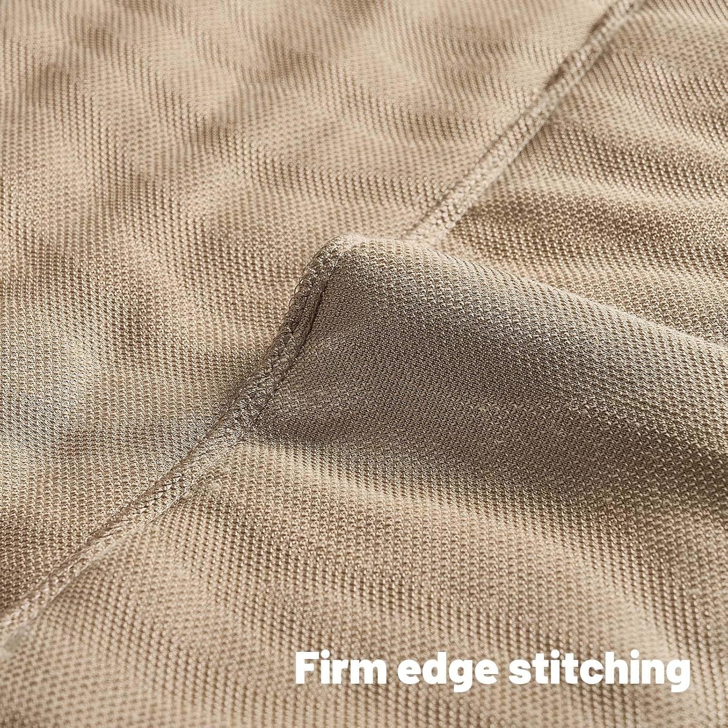 FUTEI Khaki Decorative Throw Pillow Covers 20x20 Inch Set of 2,Soft Faux Fur Geometric Shapes Texture Cushion Case,Boho Home Decor for Couch Bed Living Room