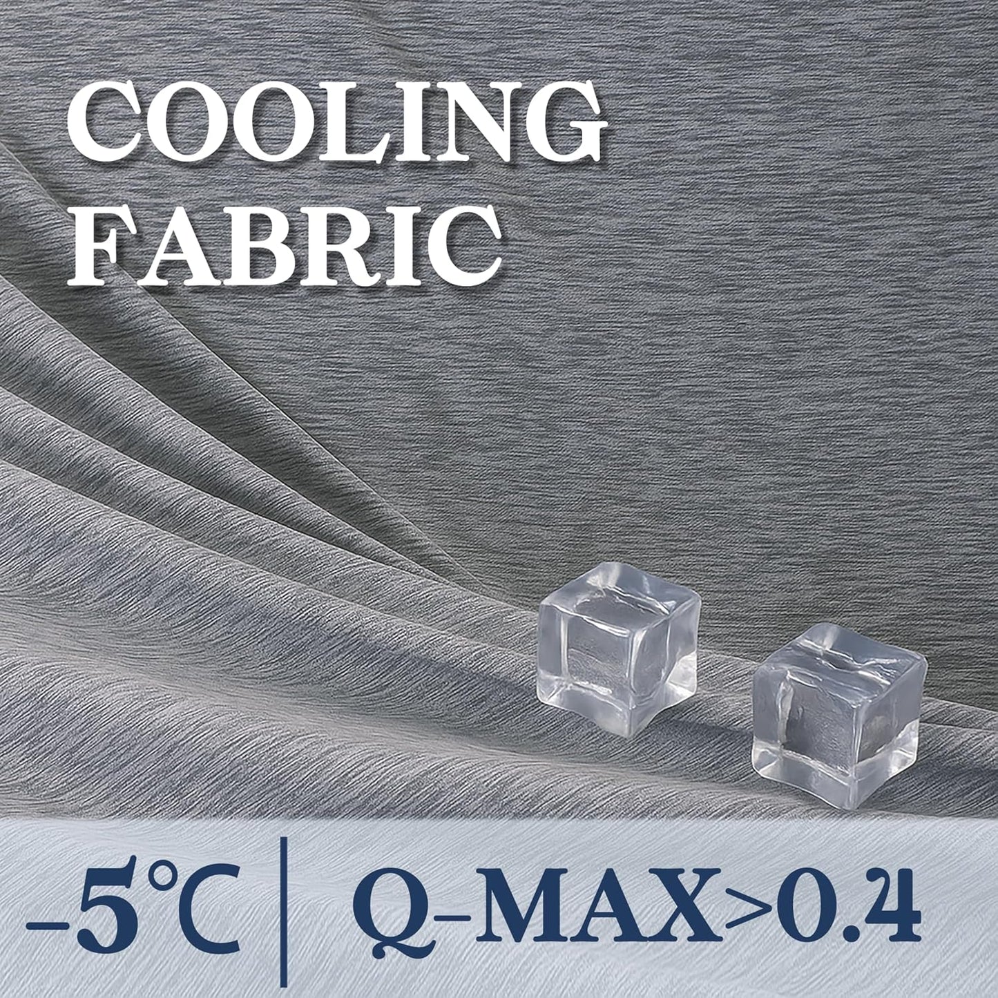 DOWNCOOL Cooling Blanket Queen Size, Grey Summer Blanket for Hot Sleeper and Night Sweats, Lightweight Soft Q-Max>0.4 Arc-Chill Cool Blanket