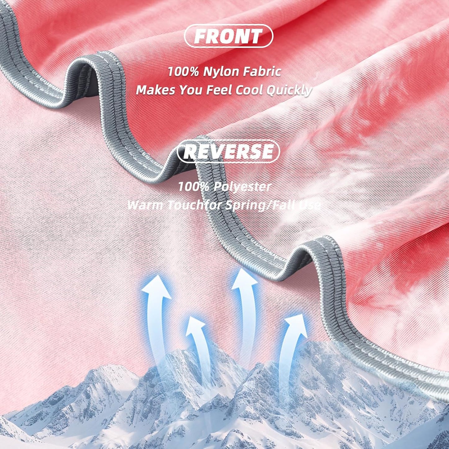 inhand Cooling Blanket Twin Size (60"x80"), Cooling Blankets for Hot Sleepers, Absorbs Heat to Keep Adults Cool for Summer Nights Sweats, Thin Cold Lightweight Blanket for Couch Bed, All Season Use