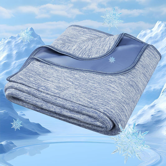 Degrees of Comfort Cooling Blanket King Absorbs Heat to Keep Body Cool for Hot Sleepers,Soft, Breathable and Lightweight Summer Cold Blankets for Bed 108“ x 90”