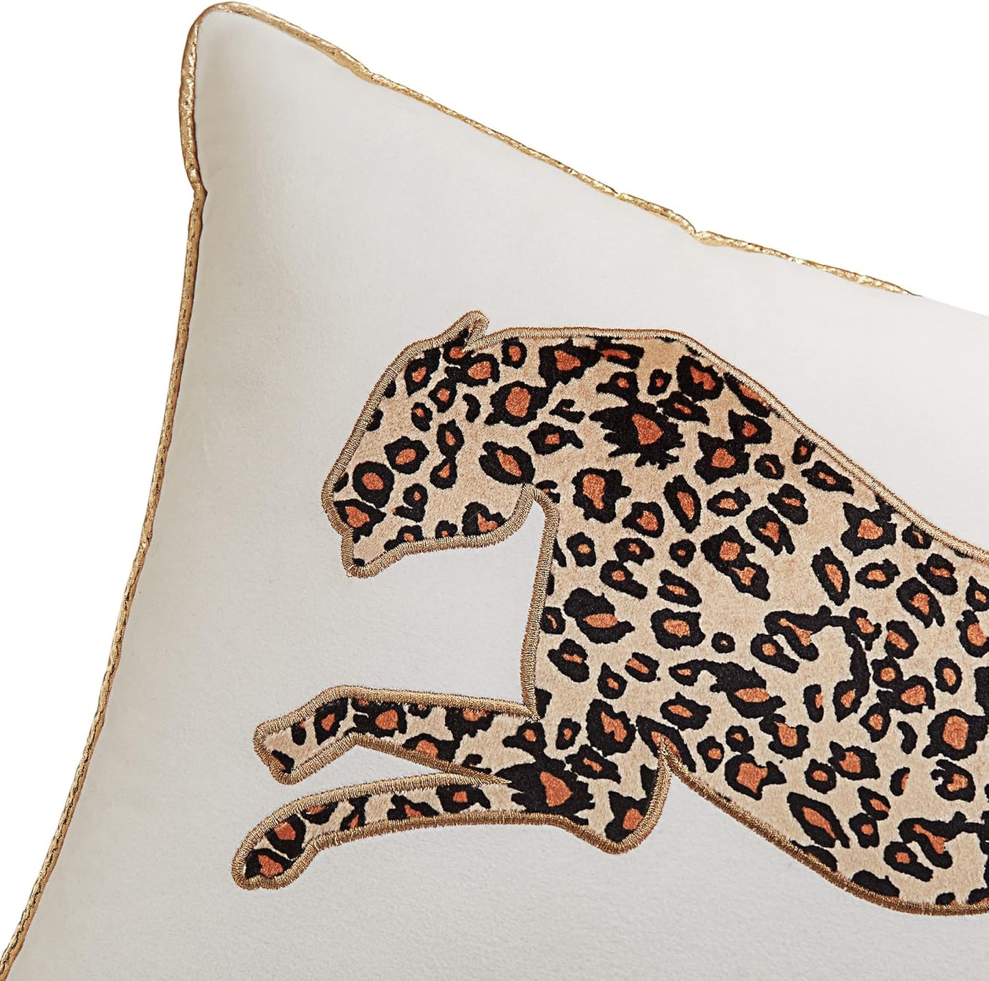 Juicy Couture – Decorative Accent Pillow Velvet Safari Leopard Premium Reversible Throw Pillow Living Room and Bedroom Décor Measures 14" x 24" Cheetah on White