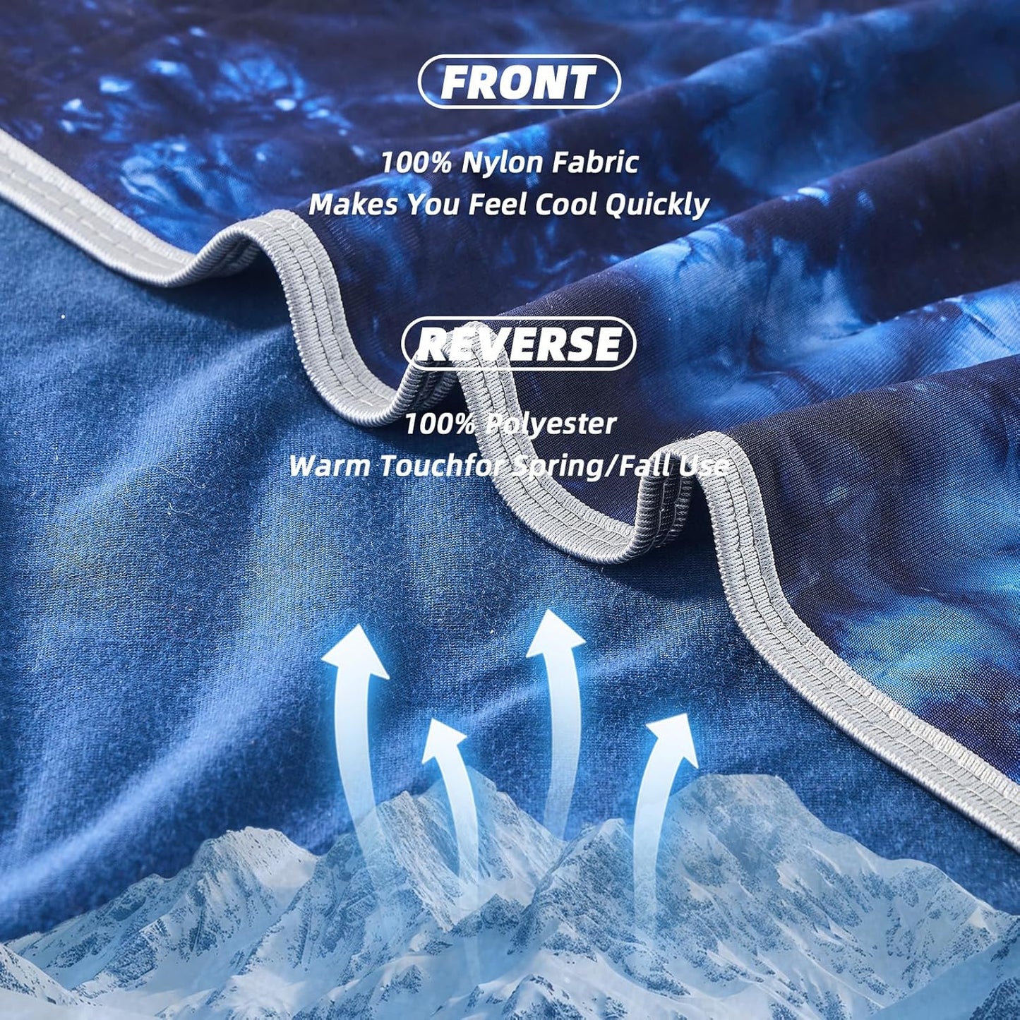 inhand Cooling Blanket King Size (90"x108"), Cooling Blankets for Hot Sleepers, Absorbs Heat to Keep Adults Cool for Summer Nights Sweats, Thin Cold Lightweight Blanket for Couch Bed, All Season Use