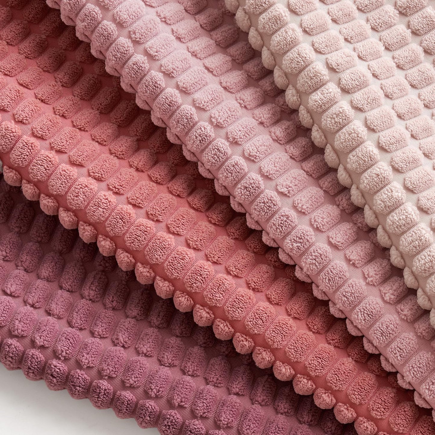 MIULEE Aesthetic Pink Home Decor Pillow Covers 18x18 Inch Set of 4 Romantic Sweet Soft Throw Pillows Coquette Room Decor Corduroy Couch Pillowcases for Sofa Livingroom Bed