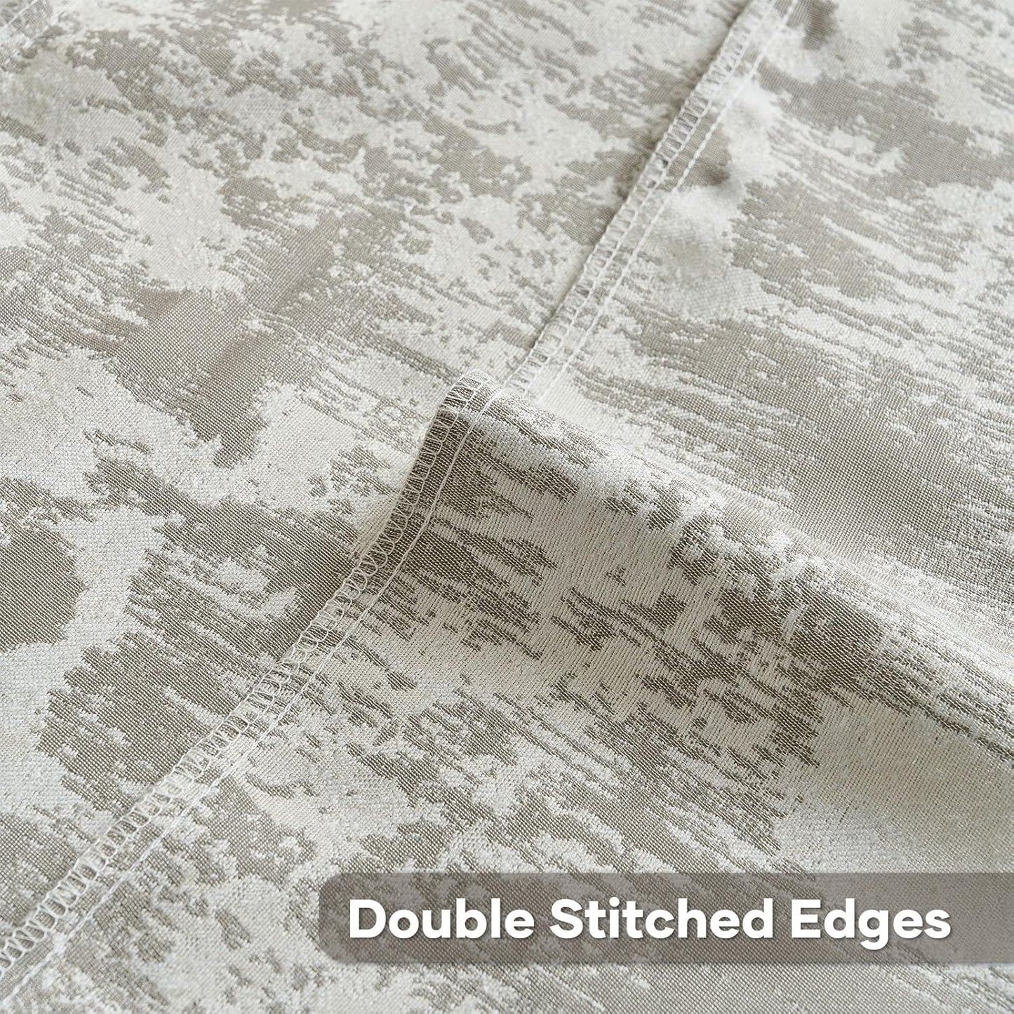 FUTEI Grey White Decorative Throw Pillow Covers 22x22 Inch Set of 2,Soft Faux Cashmere Jacquard - Textured & Cozy Cushion Case,Modern Home Decor for Couch Bed Living Room