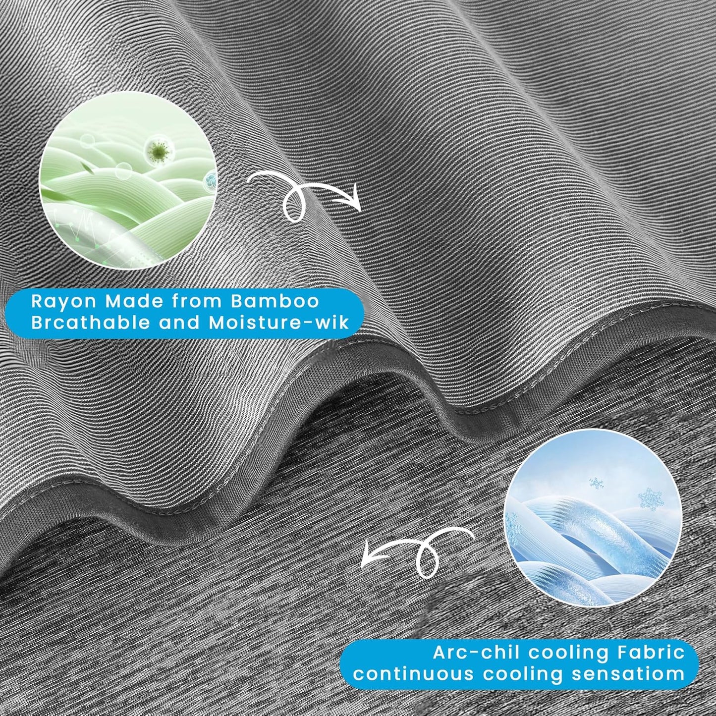 HYLEORY Cooling Blankets for Hot Sleepers, Cool Summer Blanket Keep Body Cool for Night Sweats Double Sided Lightweight Breathable Blanket for Bed Couch Sofa, Twin (60"x80"), Black